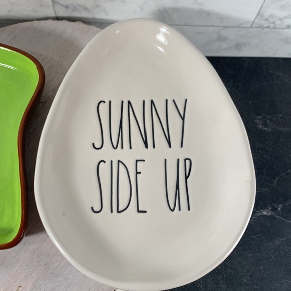 Rae Dunn set of new SUNNY SIDE UP plate and AVOCADO TOAST ceramic - Picture 5 of 5